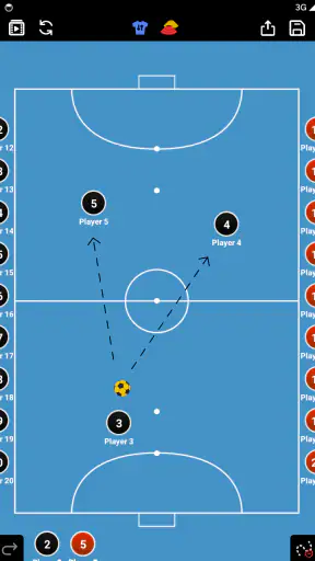 Coach Tactic Board: Futsal