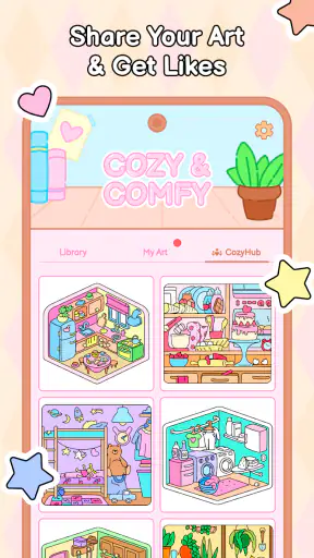 Cozy Home: Comfy Coloring Book