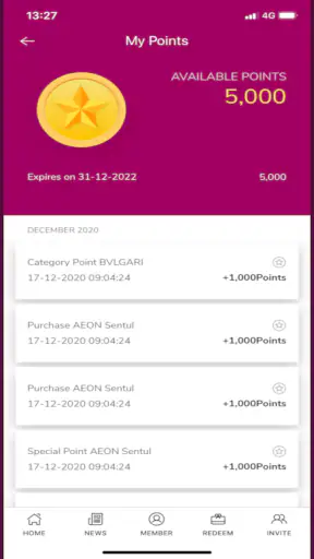 Customer AEON Point