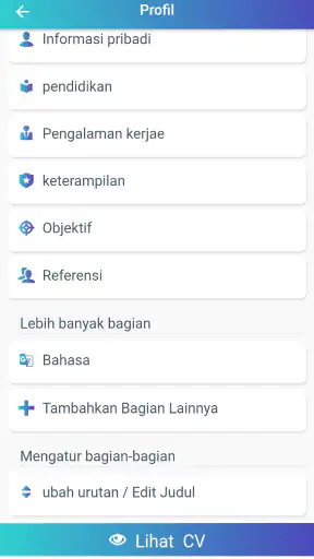 CV Maker - Lamaran kerja PDF