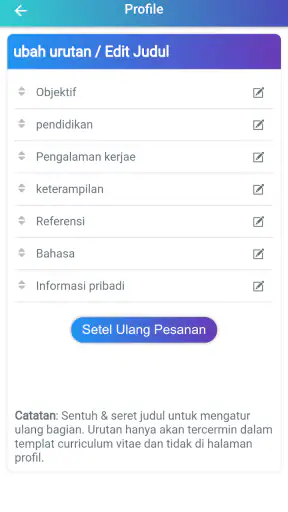 CV Maker - Lamaran kerja PDF