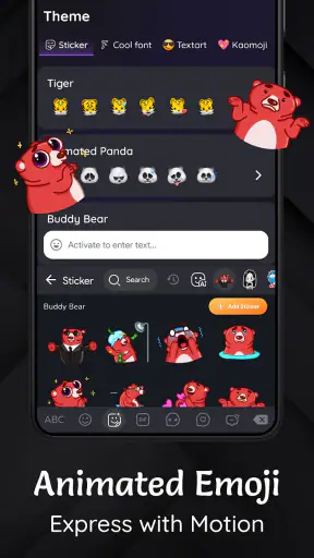 Dark Theme Keyboard-Neon Black