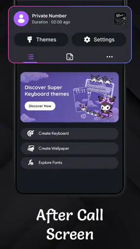 Dark Theme Keyboard-Neon Black