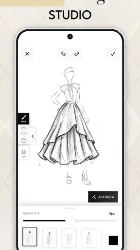 Desain Baju Fashion: Sketsa