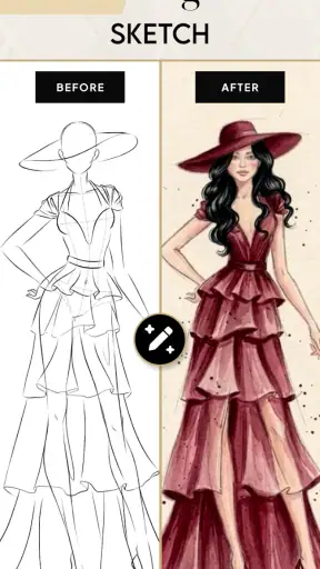 Desain Baju Fashion: Sketsa