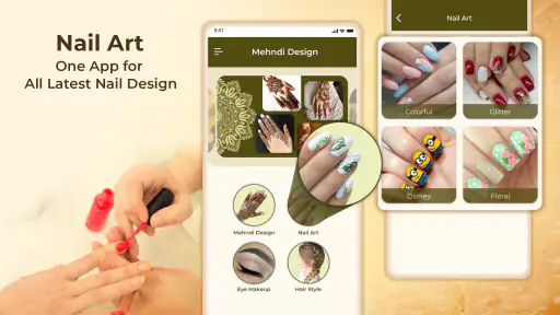 desain mehndi: seni kuku