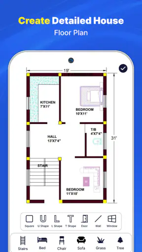 Desain Rumah 3D: Denah Lantai