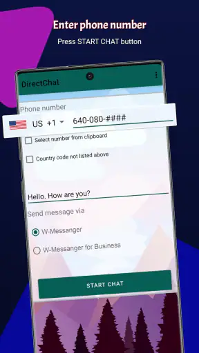 DirectChat-Without save number