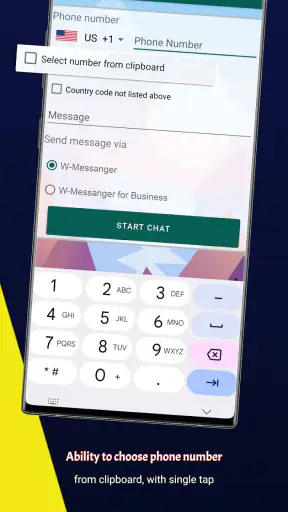 DirectChat-Without save number