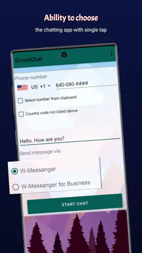 DirectChat-Without save number