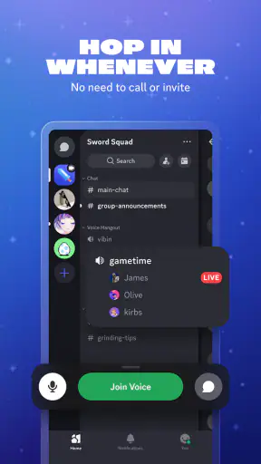 Discord - Bicara, Main, Kumpul