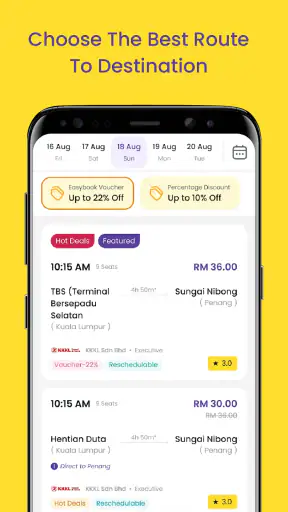 Easybook Bus Kereta Ferry Tour