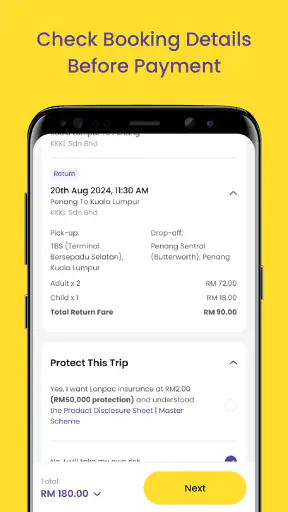 Easybook Bus Kereta Ferry Tour