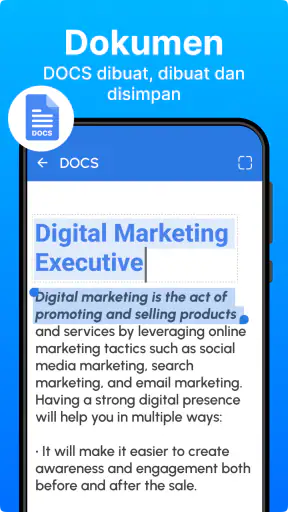 Editor dokumen - PDF, DOC, XLS