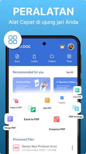 Editor dokumen - PDF, DOC, XLS