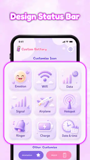 Emoji Battery Icon & Widget