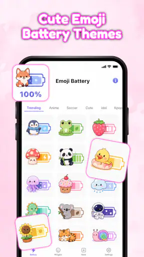 Emoji Battery Icon & Widget