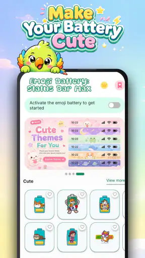 Emoji Battery: Status Bar Max