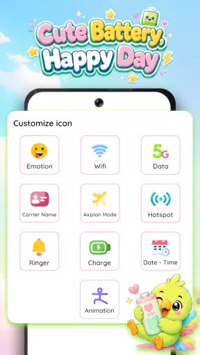 Emoji Battery: Status Bar Max