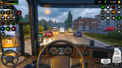 Euro Truck 3D Game Simulator