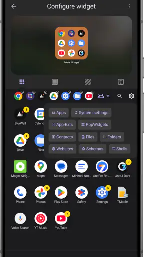 Folder Widget - Large Folders