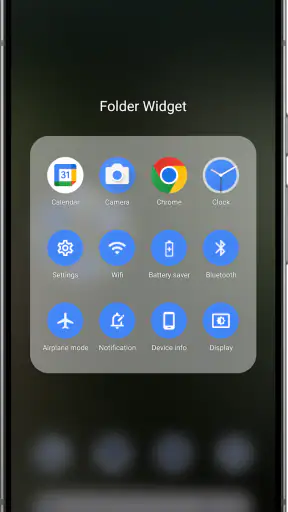 Folder Widget - Large Folders