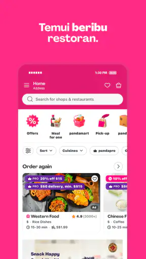 foodpanda: makanan dan runcit