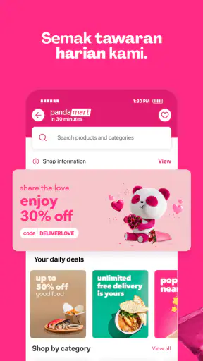 foodpanda: makanan dan runcit