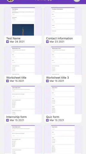 FormsApp - Manage your Forms