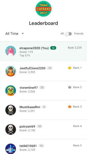 Game Tebak Siapa Aku