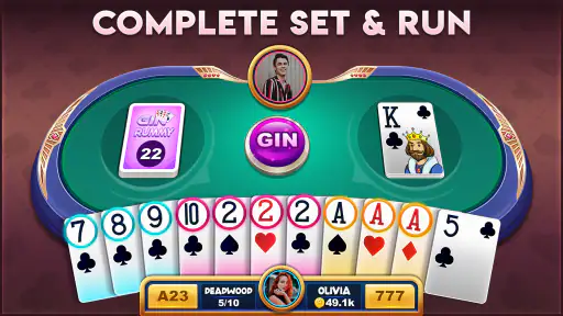 Gin Rummy Offline Classic Game