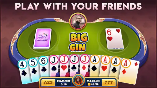 Gin Rummy Offline Classic Game