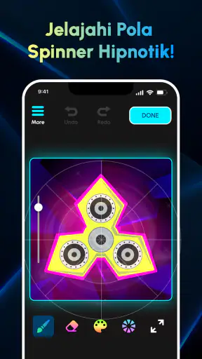 Glow Finger Spinner Art App