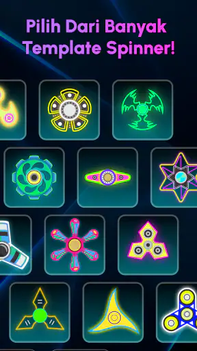 Glow Finger Spinner Art App