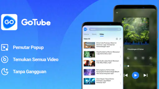 GoTube: Pemutar Video & Musik