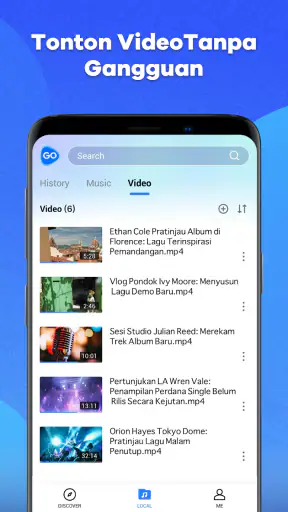 GoTube: Pemutar Video & Musik