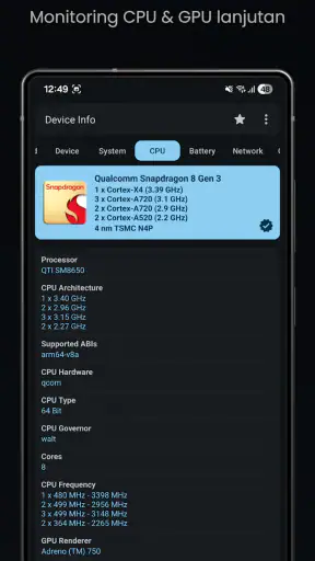 Info Perangkat: CPU,RAM