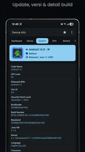 Info Perangkat: CPU,RAM
