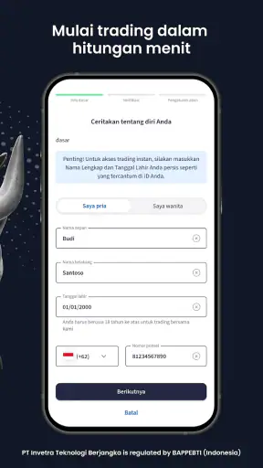 Invetra - Aplikasi Trading
