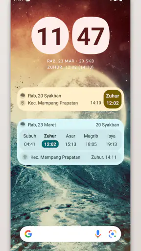 Jadwal Sholat dan Kiblat