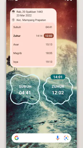 Jadwal Sholat dan Kiblat