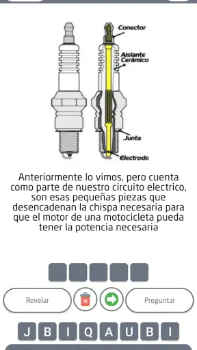 Juego de mecánica de motos