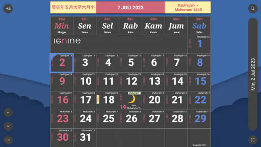 Kalender Indonesia & Hijriah