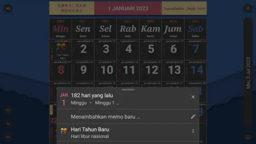 Kalender Indonesia & Hijriah