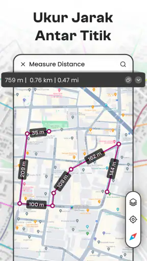 Kalkulator Area Daratan GPS