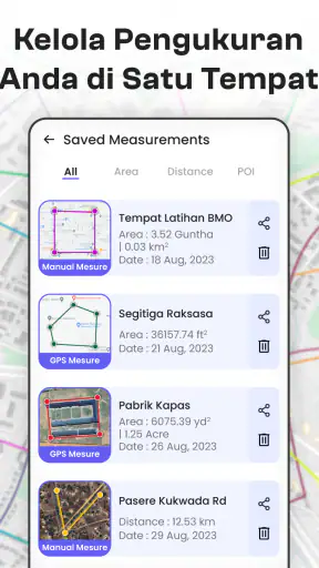 Kalkulator Area Daratan GPS