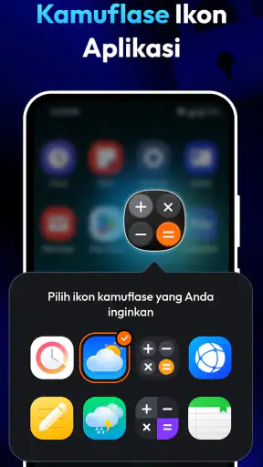 Kalkulator: Sembunyi Aplikasi