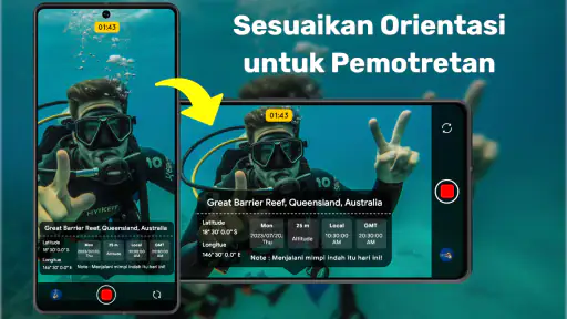Kamera GPS Lite untuk Lokasi