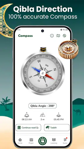 kompas arah kiblat kompas