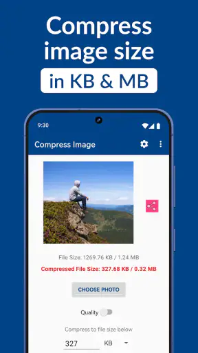 Kompres gambar dalam kb & mb